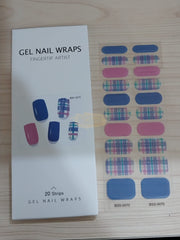 20 pcs Semi-Cured Gel Nail Strips | BSS-0070 Gel Nail Wraps