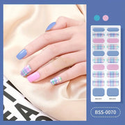 20 pcs Semi-Cured Gel Nail Strips | BSS-0070 Gel Nail Wraps