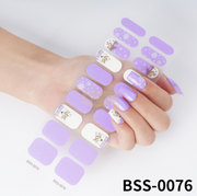 20 pcs Semi-Cured Gel Nail Strips | BSS-0076 Gel Nail Wraps