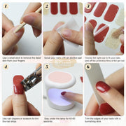 20 pcs Semi-Cured Gel Nail Strips | BSS-0162 Gel Nail Wraps