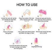 20 pcs Semi-Cured Gel Nail Strips | BSS-0173 Gel Nail Wraps