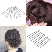 20 pcs U-Shaped Hair Pins 7cm Black Hair Pins