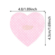 200 Pcs Heart-Shaped Lint-Free Cotton Pads Nail & Beauty Cotton Pads