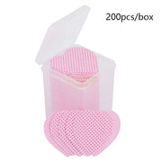200 Pcs Heart-Shaped Lint-Free Cotton Pads Nail & Beauty Cotton Pads