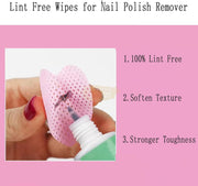 200 Pcs Heart-Shaped Lint-Free Cotton Pads Nail & Beauty Cotton Pads