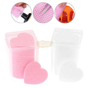 200 Pcs Heart-Shaped Lint-Free Cotton Pads Nail & Beauty Cotton Pads
