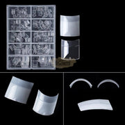 200pcs Half Cover Toe Nail Tips Short French Style Toe Tips