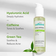 mCaffeine BHA-2% Salicylic Acid Body Exfoliator with Green Tea for Dark Spots & Acne | Reduces Pigmentation & Blemishes | Exfoliates & Maintains Hydration | For All Skin Types - 110ml