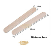 20pcs/Bag Wood Wax Applicator Spatula | Large Wooden Spatula