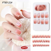 Press On Nails | F785 - 21 (24x Nails, 24x Jelly Tabs, & 1x Mini Nail File)