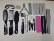 24 in 1 Professional Pedicure Tool Set - Black Foot Care