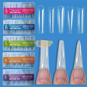 240pcs Soft Gel Tips Stiletto Extra Long Full Cover | Orange Box Soft Gel Tips