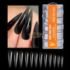 240pcs Soft Gel Tips Stiletto Extra Long Full Cover | Orange Box Soft Gel Tips