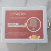240pcs Soft Gel Toe Tips Frosted | Full Cover | HN-14 Soft Gel Tips