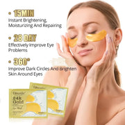 24K Gold Collagen Hyaluronic Acid Eye Mask | 10 pieces Eye Mask