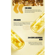 24K Gold Collagen Hyaluronic Acid Eye Mask | 10 pieces Eye Mask