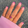 24pcs French Tip Pink Press-On Nails | Full Cover Press‑On Nails
