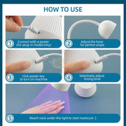24W UV LED Nail Lamp | White UV Lamp