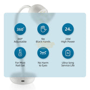 24W UV LED Nail Lamp | White UV Lamp