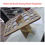 26 Holes Make Up Brush Drying Rack Organizer Salon Furniture
