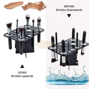 26 Holes Make Up Brush Drying Rack Organizer Salon Furniture