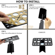 26 Holes Make Up Brush Drying Rack Organizer Salon Furniture