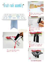 26 Holes Make Up Brush Drying Rack Organizer Salon Furniture