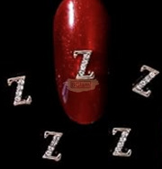 Letters Nail Art Decorations - Alphabet #Z Letter Nail Charms