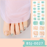 26pcs BSJ-0027 3D Toenail Semi-Cured Gel Nail Wraps Gel Nail Wraps