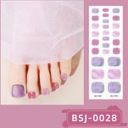 26pcs BSJ-0028 3D Toenail Semi-Cured Gel Nail Wraps Gel Nail Wraps