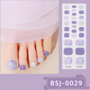 26pcs BSJ-0029 3D Toenail Semi-Cured Gel Nail Wraps Gel Nail Wraps