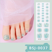 26pcs BSJ-0037 3D Toenail Semi-Cured Gel Nail Wraps Gel Nail Wraps