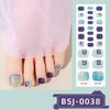 26pcs BSJ-0038 3D Toenail Semi-Cured Gel Nail Wraps Gel Nail Wraps