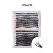 30D + 40D Cluster Eyelash Extension Set DIY D Curl DIY Lash Cluster Kit