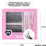 30D + 40D Cluster Eyelash Extension Set DIY D Curl DIY Lash Cluster Kit