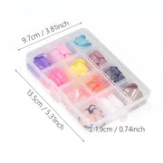 288Pcs Full Cover Short Square Press-On Toenails Press On Nails