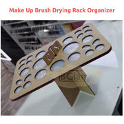 26 Holes Make Up Brush Drying Rack Organizer