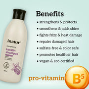 Inatur Keratin Shampoo 250ml | Sulphate-Free Strengthening