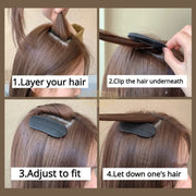 2pcs Volume Boost Hair Pads 6.6*2.6cm | Black Hair Claws & Clips