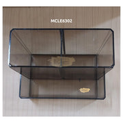 3 Compartments Multifunctional Acrylic Organizer | Smoke Black Brush Holder