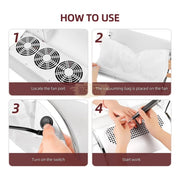 3 Fans Nail Dust Collector 40W Nail Dust Collector