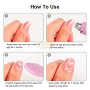 3-in-1 Love Snake Cat Eye Magnet Nail Magnet