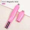 3-in-1 Love Snake Cat Eye Magnet Pink Nail Magnet