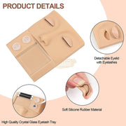 3-in-1 Multifunctional Eyelash Extension Training Silicone Mannequin Lash Extension Accessories