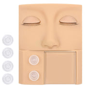 3-in-1 Multifunctional Eyelash Extension Training Silicone Mannequin Lash Extension Accessories