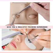 3-in-1 Multifunctional Eyelash Extension Training Silicone Mannequin Lash Extension Accessories