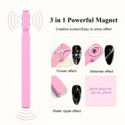 3 in 1 Nail Magnetic Rod for Cat UV Gel Varnish Nails Art Decoration | Pink Nail Magnet