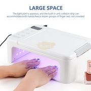 3-in-1 Sun 19Z UV LED Nail Lamp 288W with Arm Rest & Tray Large Space Design UV Lamp