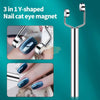 3-in-1 Y-Shaped Nail Cat Eye Magnet Nail Art Magnet Tool