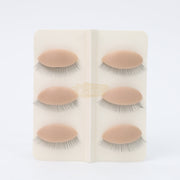 3 pairs Eyelids for Practice Mannequin LE16E | Tan Lash Extension Accessories